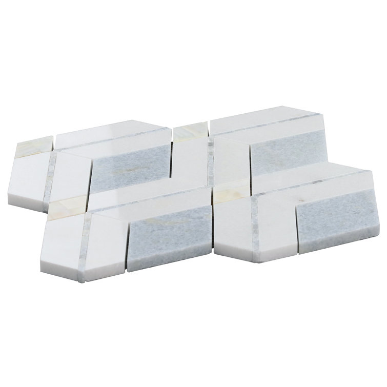 Spencer Blue Celeste Marble Mosaic Tile