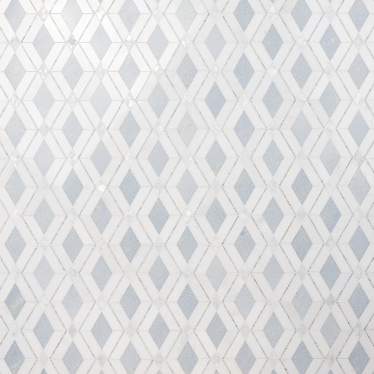 Spencer Blue Celeste Marble Mosaic Tile