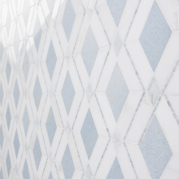 Spencer Blue Celeste Marble Mosaic Tile