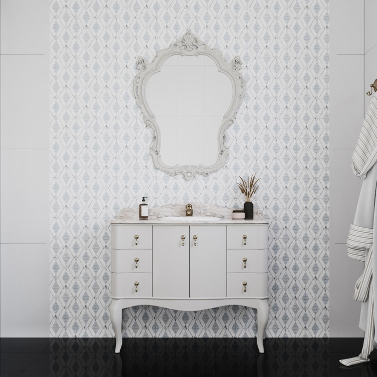 Spencer Blue Celeste Marble Mosaic Tile