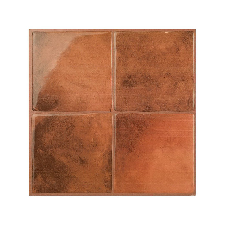 Zellige Safi Orange Glossy Peel and Stick Wall Tile