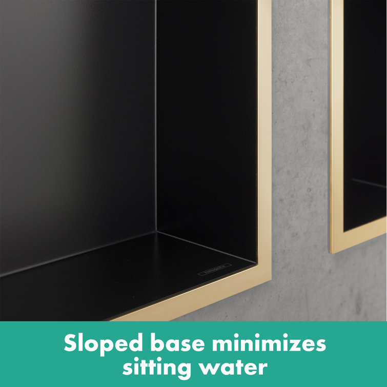 Matte White Minimalist Recessed Wall Niche Shelf