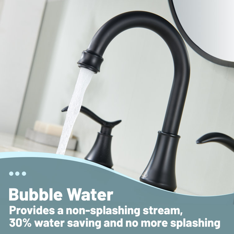 8-inch Widespread Faucet 2-handle Bathroom Faucet with Drain