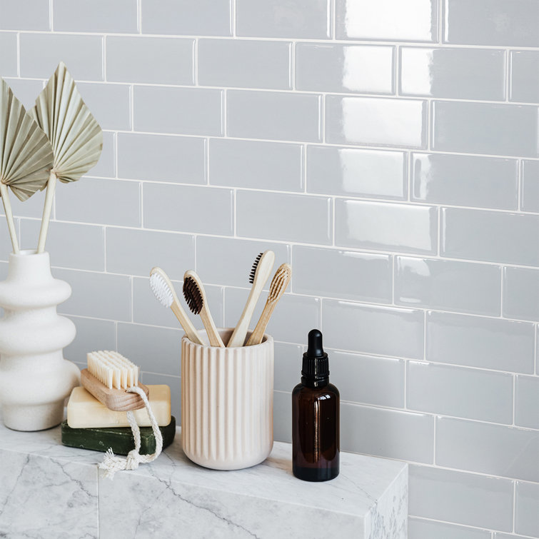 Metro Mia Gray Blue Peel and Stick Backsplash Tiles