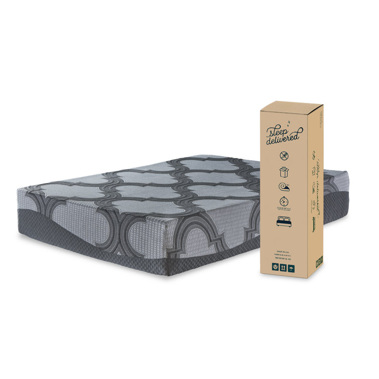 Contemporary Innerspring King-Size Adjustable Bed in Light Gray