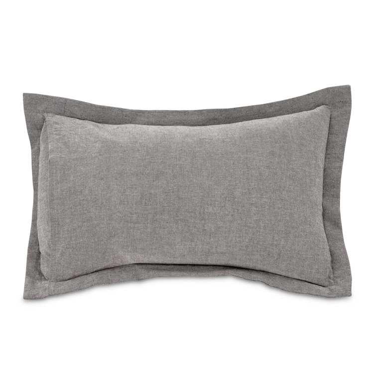 Gray Cotton Queen Size Striped Duvet Set