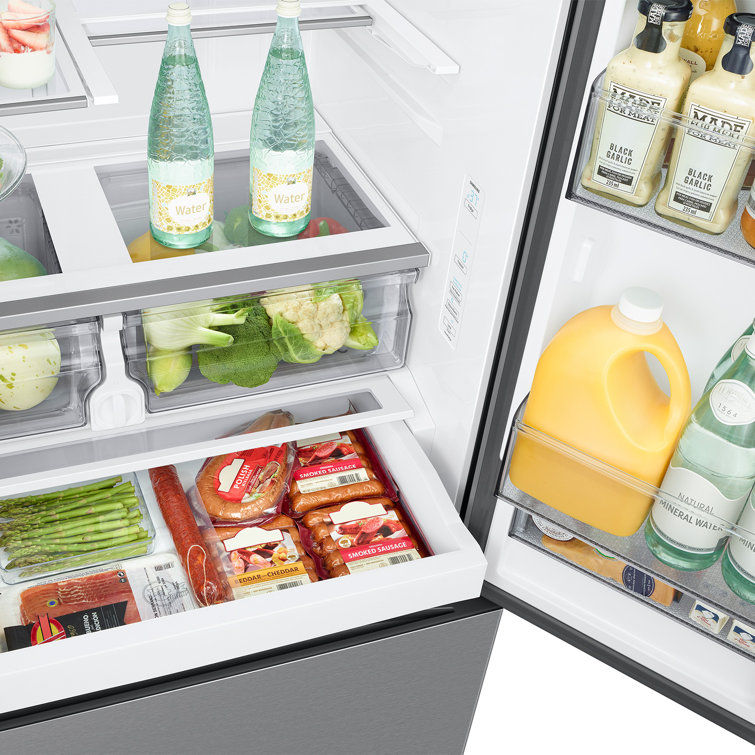 26.5 Cu Ft Stainless Steel Smart French Door Refrigerator with Ice Maker