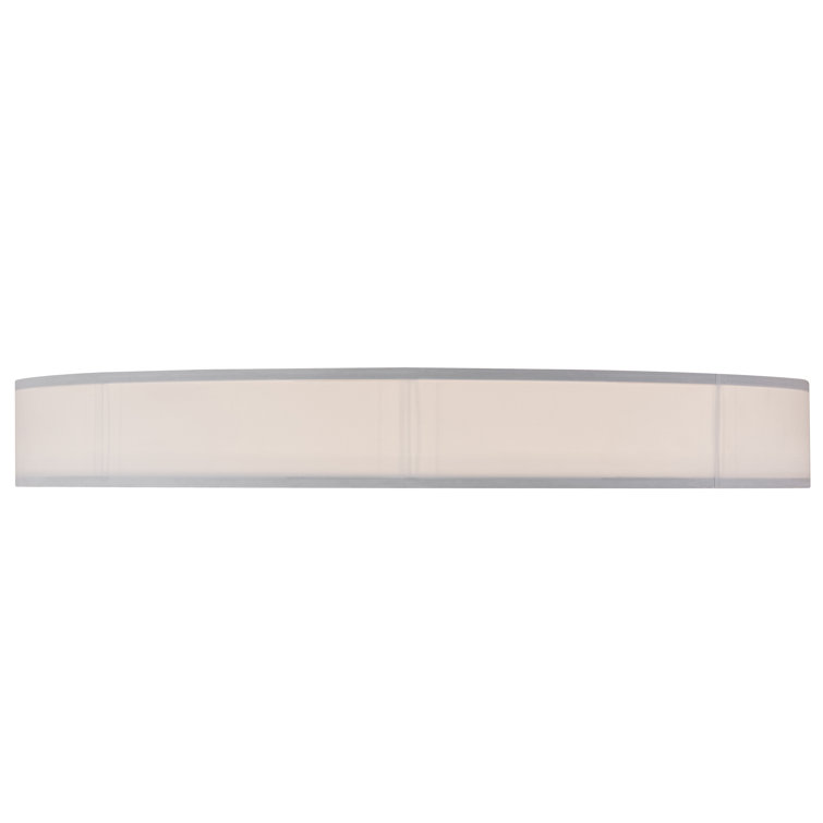 Milwaukee 60'' Nickel and Glass Drum Flush Mount Light