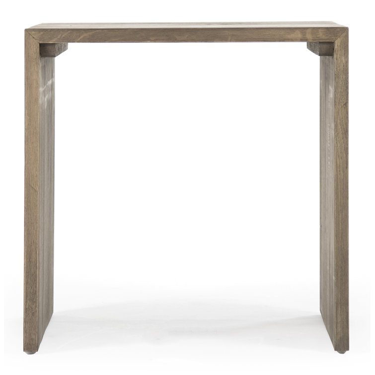Ava Large Dry Finish Recycled Oak and Metal End Table
