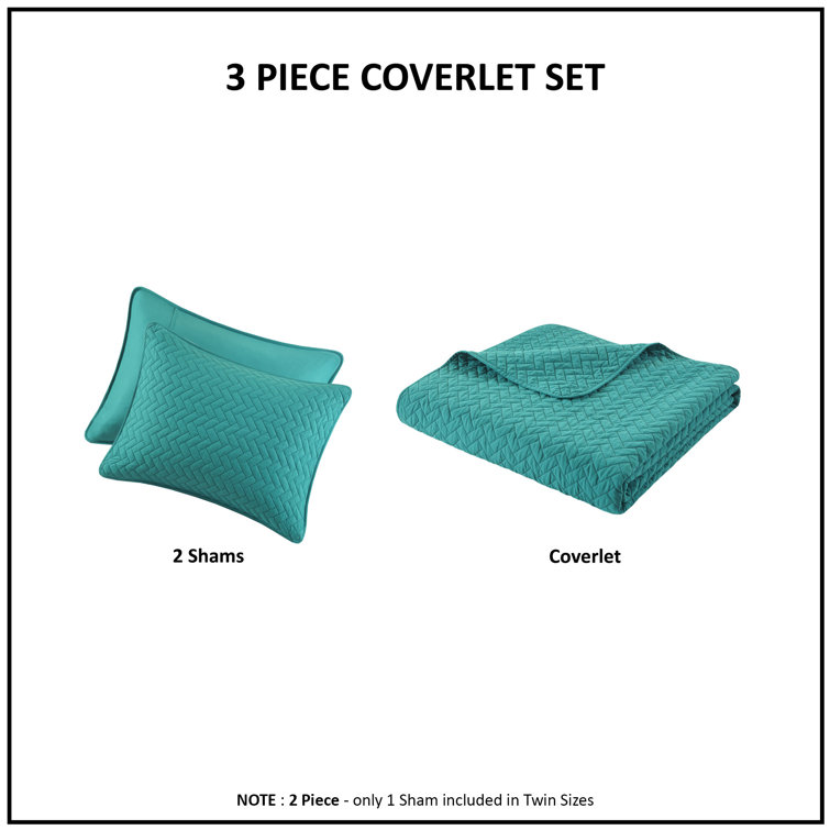 Peacock Velvet King Quilt Set with Cotton Herringbone Pattern