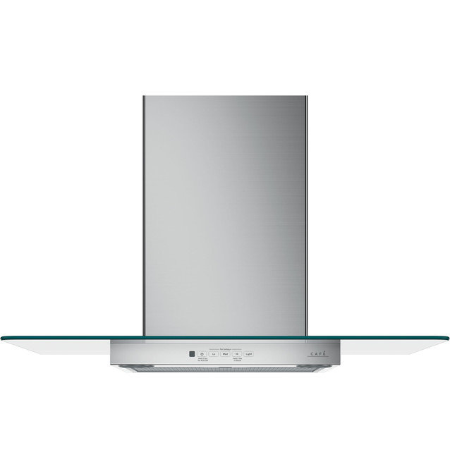 30" Stainless Steel Convertible Wall Mount Range Hood with Glass Canopy