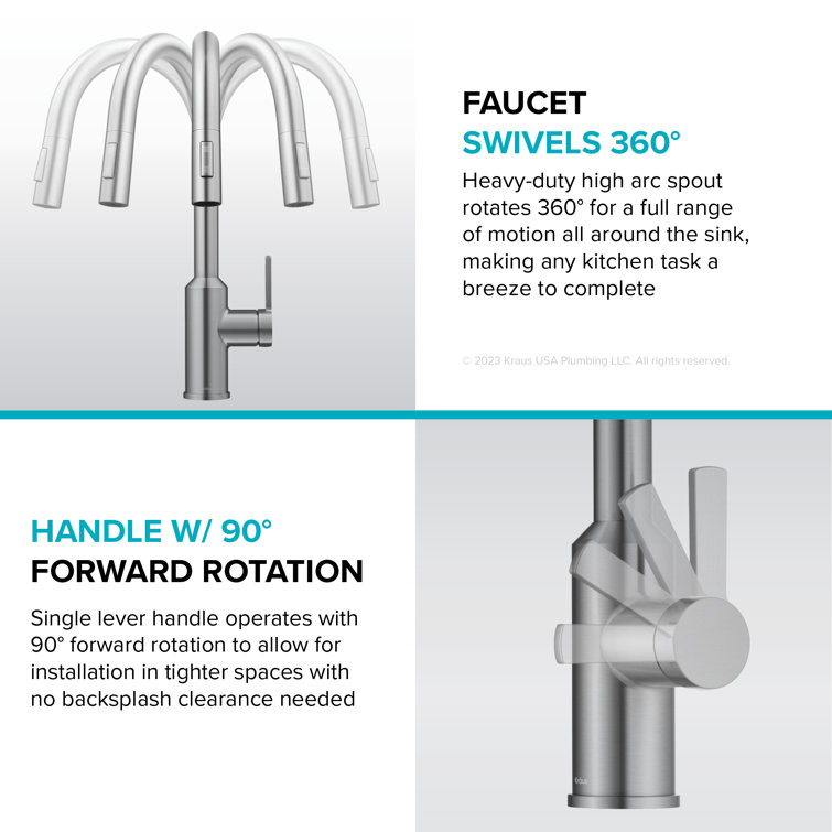 Matte Black Brass Touchless Pull-Down Kitchen Faucet with Spray