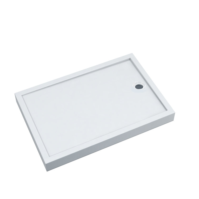 Jamaica 48" x 36" White Rectangular Shower Base