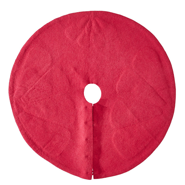 Handmade Colorful Wool Felt Flower Christmas Tree Skirt