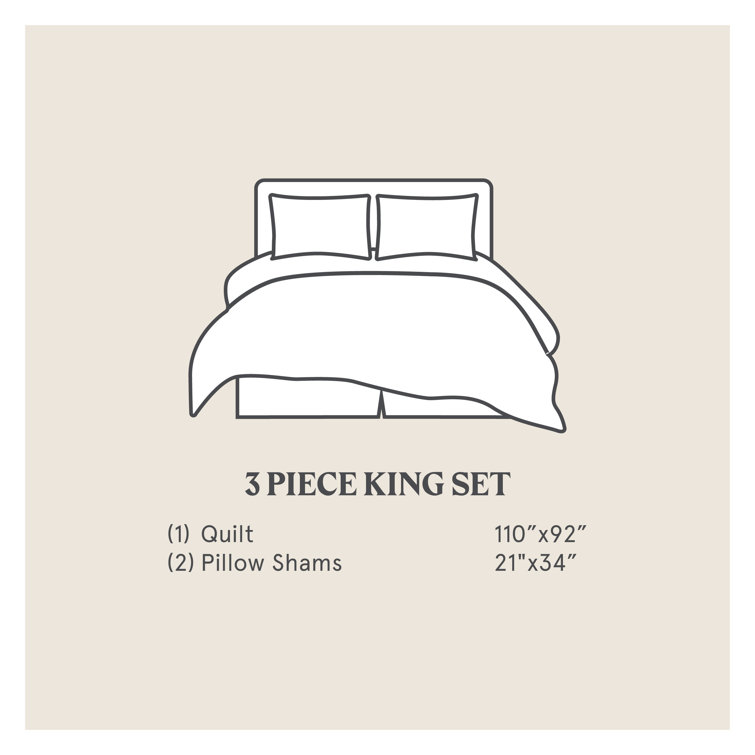 King Gold Velvet Diamond Quilt Set with Shams