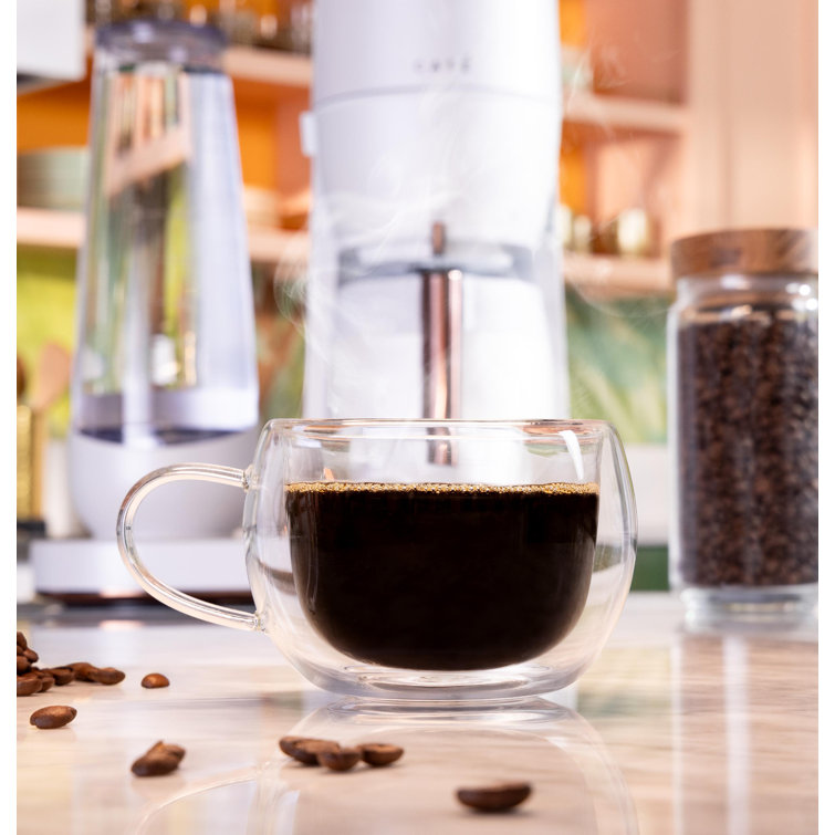 Matte White Smart Drip Coffee Maker with Thermal Carafe