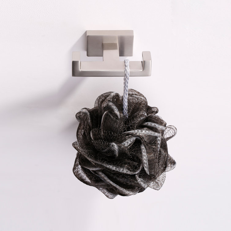 Brushed Nickel Square Stainless Steel Wall Mounted Towel Hook