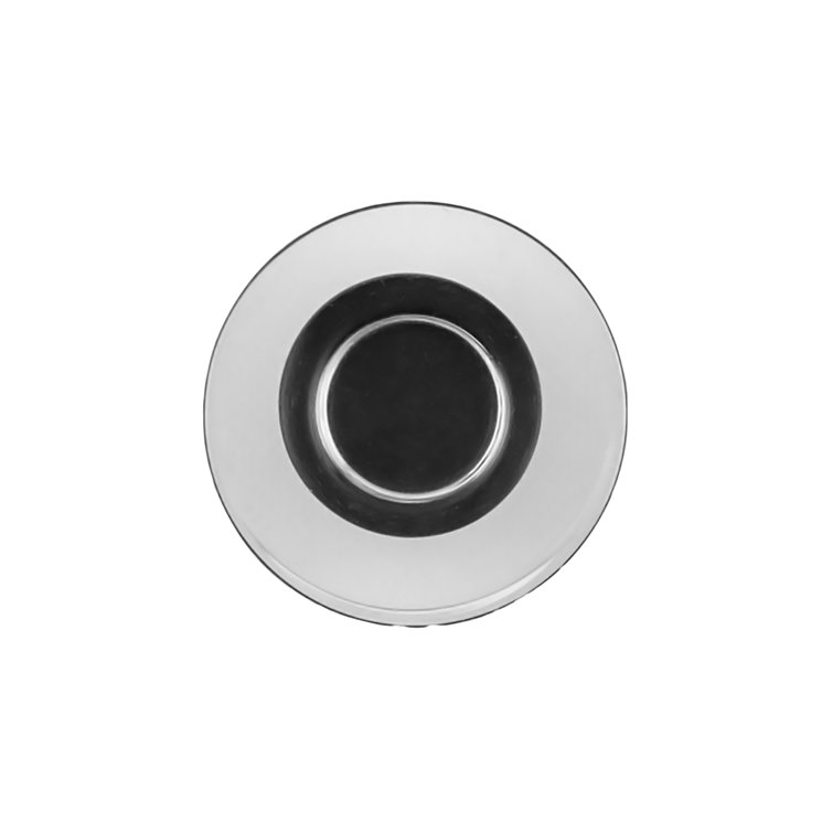 Midway 1.25" Clear Acrylic and Matte Black Knob