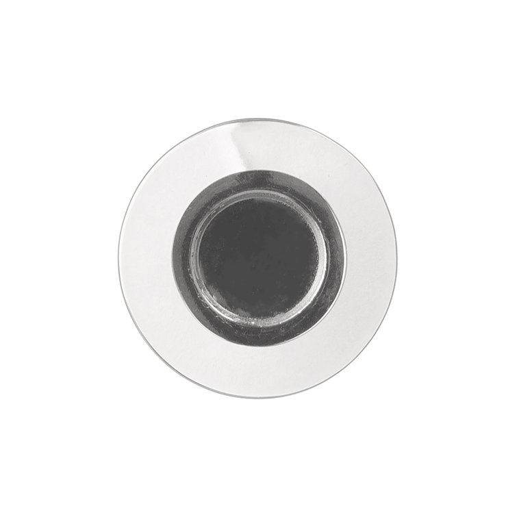 Midway 1 1/4" Clear Acrylic and Chrome Mushroom Knob