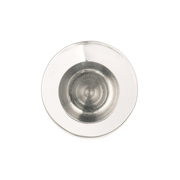 1.25" Clear Acrylic and Nickel Modern Mushroom Knob