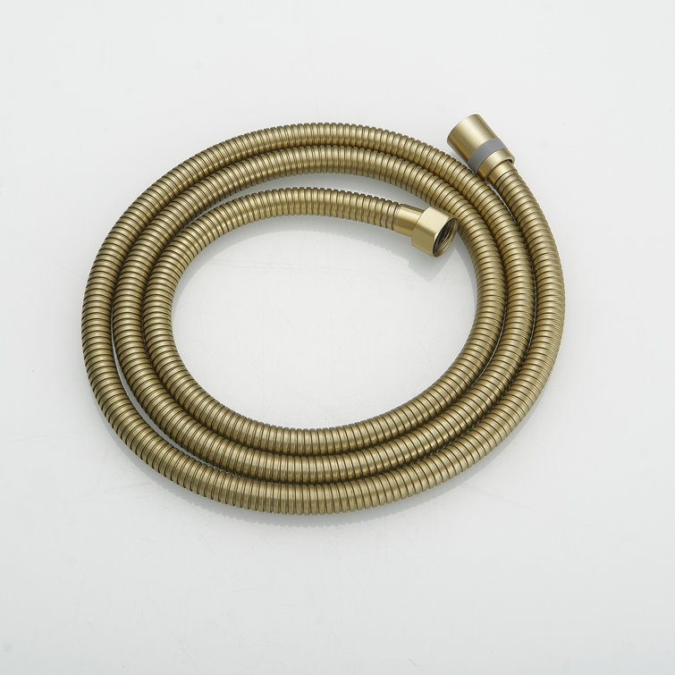 71-Inch Brushed Gold Stainless Steel Flexible Shower Hose