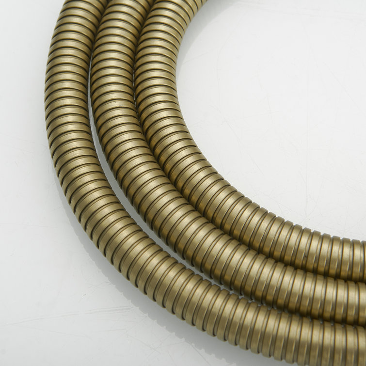 71-Inch Brushed Gold Stainless Steel Flexible Shower Hose