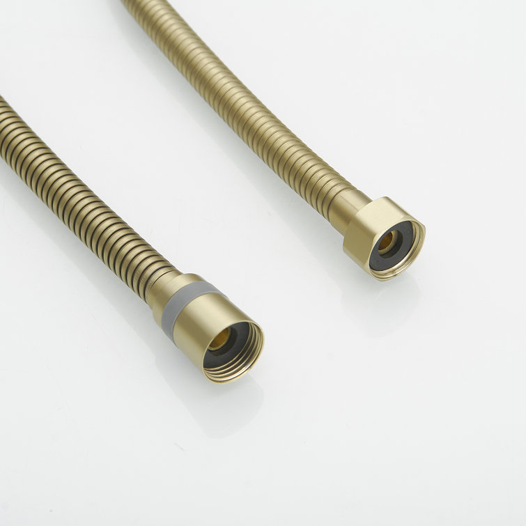 71-Inch Brushed Gold Stainless Steel Flexible Shower Hose
