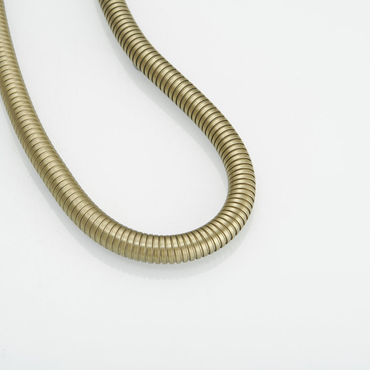 71-Inch Brushed Gold Stainless Steel Flexible Shower Hose