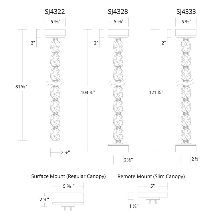 Polished Nickel 6-Light Crystal LED Pendant