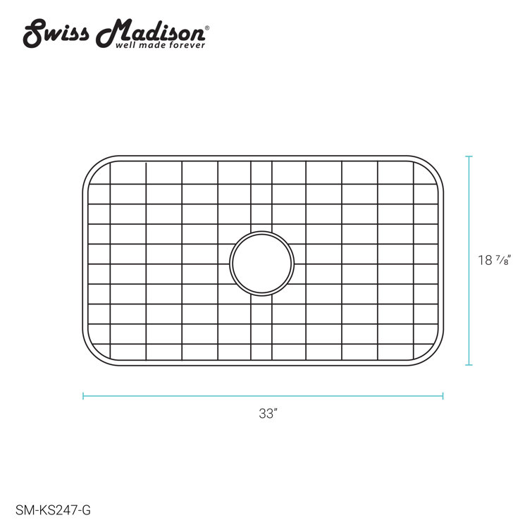 33-Inch Stainless Steel Kitchen Sink Grid Rack