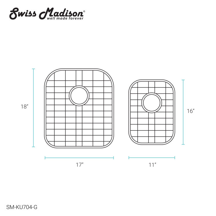 Stainless Steel Undermount Kitchen Sink Grid 32x21