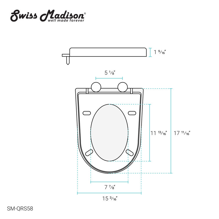 White Quick-Release UF Seat for St. Tropez Vortex Flush Toilets