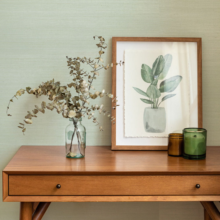 Blue Sage 24' Textured Sisal Grasscloth Wallpaper Roll