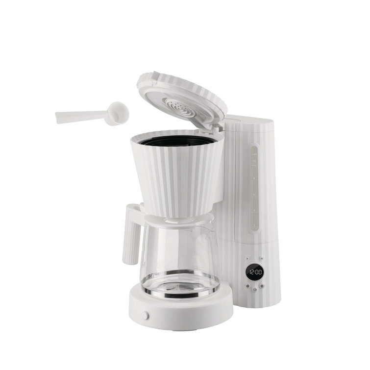 White Pleated One Size Drip Coffee Maker