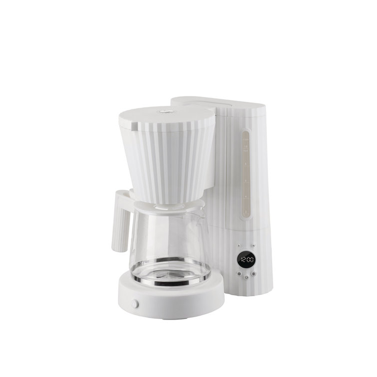 White Pleated One Size Drip Coffee Maker