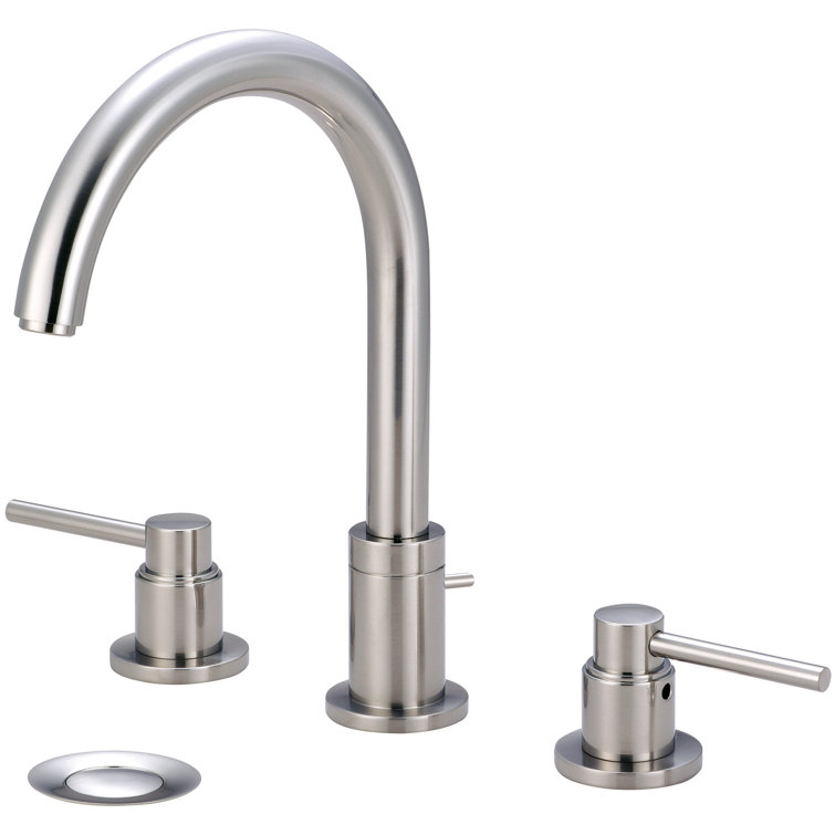 Sleek Motegi 16" Brushed Nickel Widespread Bathroom Faucet