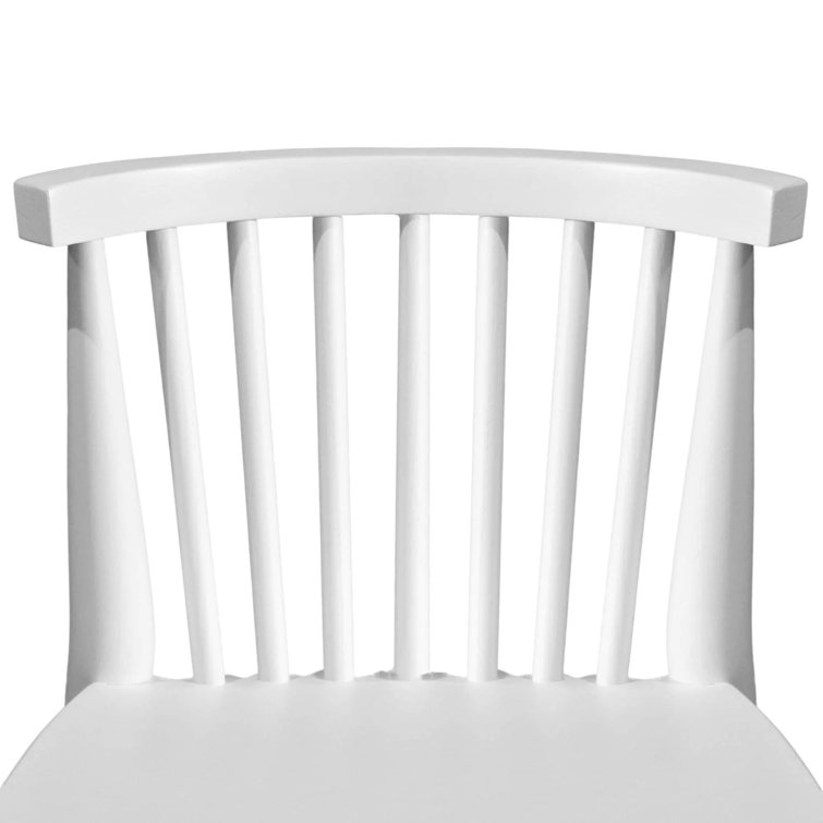 White Acacia Solid Wood 26" Counter Stool