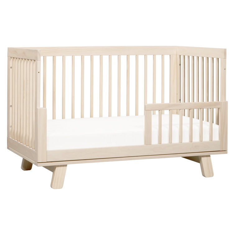 Hudson 3-in-1 Convertible Crib with Toddler Bed Conversion, Washed Natural