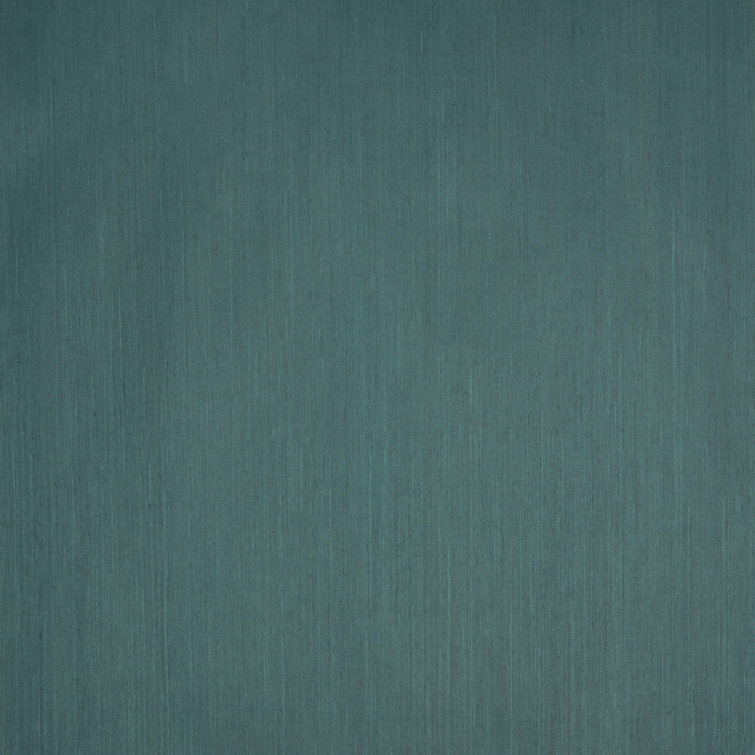 Deep Sea Blue Textured Sisal Grasscloth Wallpaper Roll