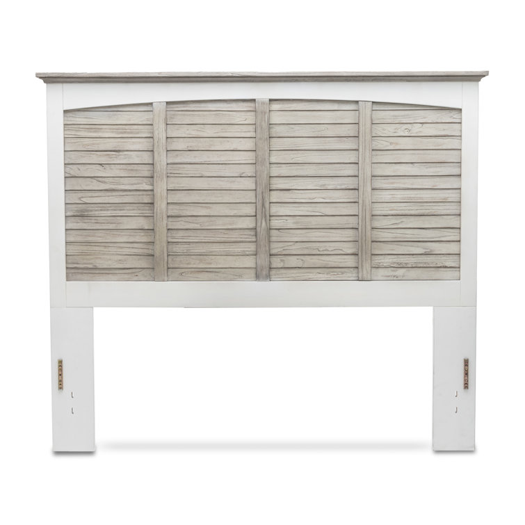 Distressed Solid Wood Queen Headboard with Eco-Friendly Finish