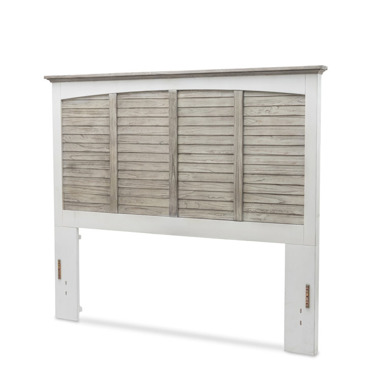 Distressed Solid Wood Queen Headboard with Eco-Friendly Finish