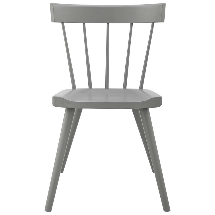 Sutter Light Gray Elm Wood Modern Farmhouse Dining Side Chair