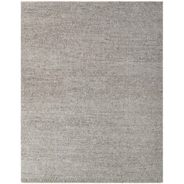 Gray Hand-Knotted Wool 8' x 10' Area Rug