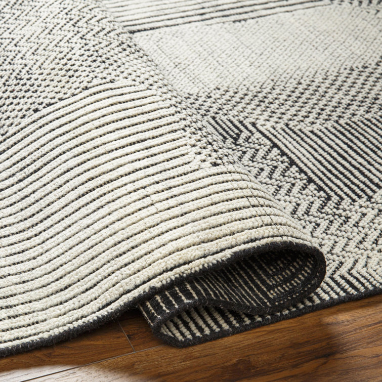 Gray Hand-Knotted Wool 4' x 6' Area Rug