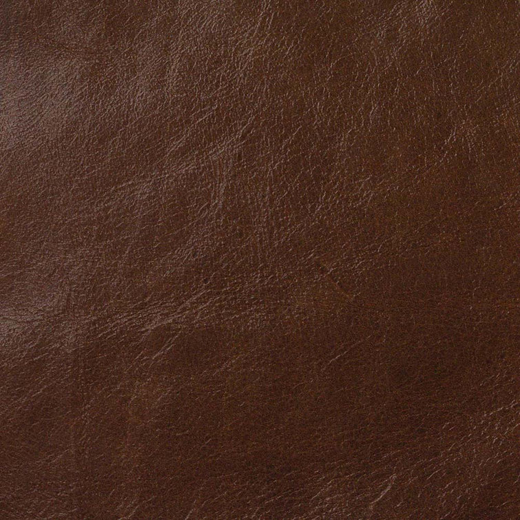 Savoy Tobacco Brown Genuine Leather Ottoman