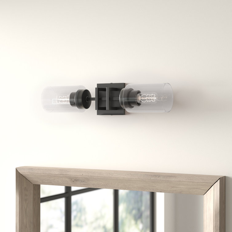 Matte Black Geometric Dimmable Electric Sconce