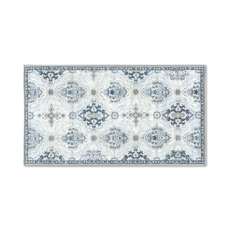 Avani Gray Tufted Washable Non-Slip Rectangular Area Rug
