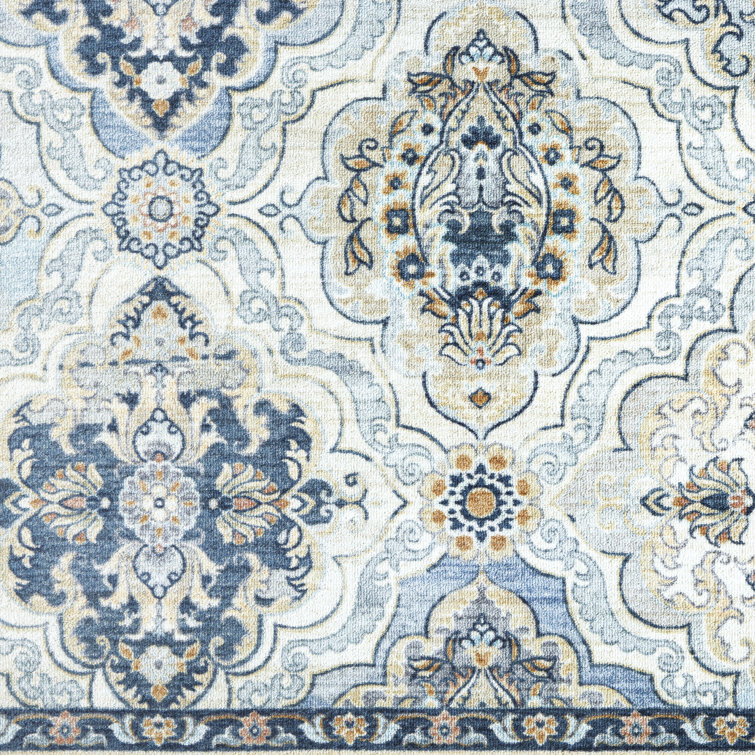 Avani Gray Tufted Washable Non-Slip Rectangular Area Rug