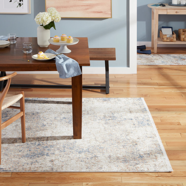 Rein Abstract Cloud Brown and Beige Synthetic 8' x 10' Area Rug