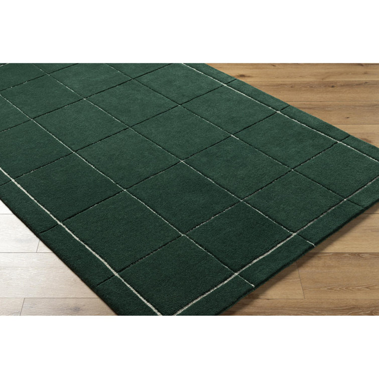 Mallory Green Hand Tufted Wool 8' x 10' Area Rug